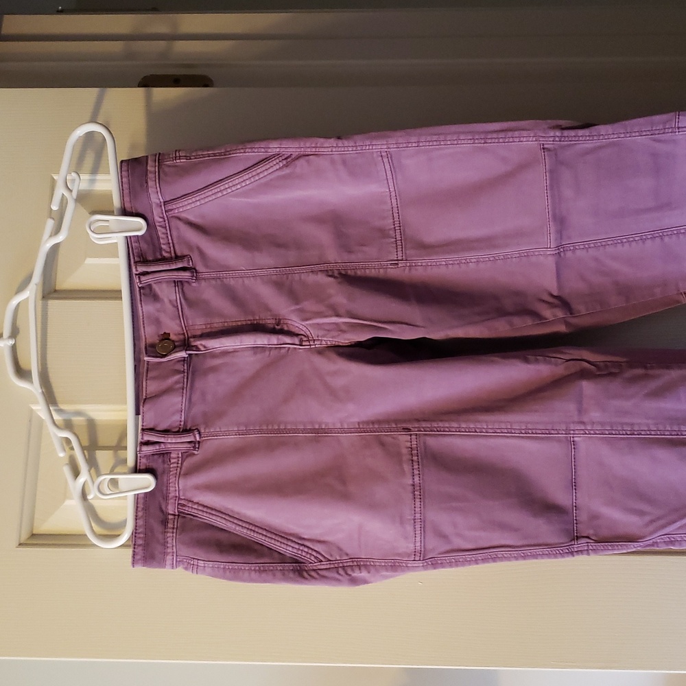 NWT WHBM The Straight Crop Smoky Plum Crop Jeans Size 4R - Picture 2 of 8